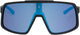 Sweep fietsbril zwart blauw lens