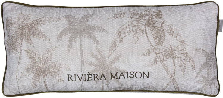 Riviera maison rivièra maison palms cushion sierkussen - 30 x 70 cm cm - zand