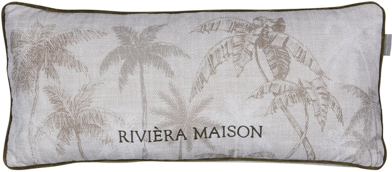 Riviera maison rivièra maison palms cushion sierkussen - 30 x 70 cm cm - zand