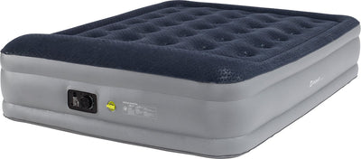 Outwell flock superior double w built-in pump luchtbed 45 cm hoog ingebouwde pomp 190 x 160 x 45 cm blauw