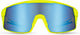 Agu verve hdii fietsbril geel neon blauw lens