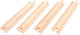 Bigjigs rail houten treinbaan rechts stukken (4 stuks)