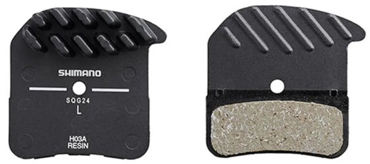 Shimano schijfremblokset h03c resin met koelvinnen