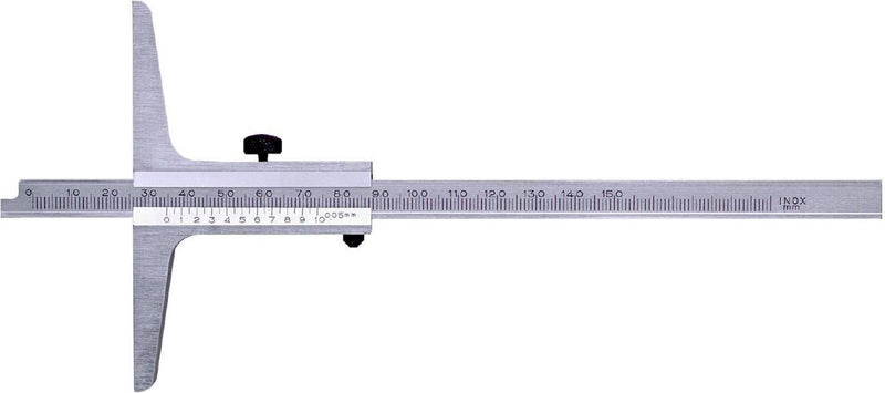 Limit dieptemeter uit roestvrij staal mat verchroomd 1 20 mm din862 200 mm depa200