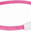 Trixie lichtgevende halsband hond flash usb tpu nylon roze