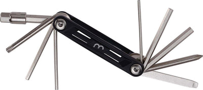 Bbb cycling maxifold s fietsgereedschap - gereedschapset met bandenlichters - fiets minitools - 10 verschillende functies - btl-141s