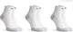 Rogelli core dames en heren 3 pack hardloopsokken - wit grijs