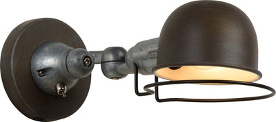 Lucide honore - wandlamp - 1xe14 - roest bruin