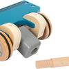 Small foot - houten stofzuiger met gekleurde klittenband stippen, 12dlg.