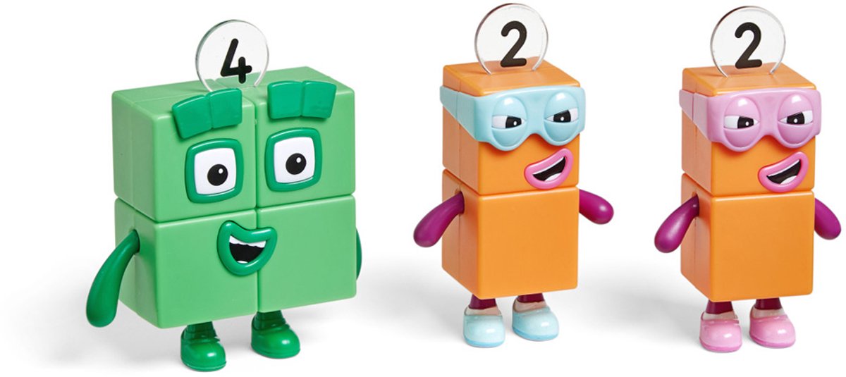 Learning resources primary science - educatieve blokken - numercubes - groene en oranje - 3+