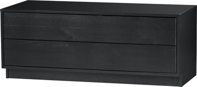 Woood finca tv meubel - grenen - zwart - 40x100x40