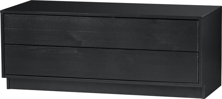 Woood finca tv meubel - grenen - zwart - 40x100x40