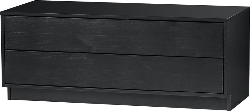 Woood finca tv meubel - grenen - zwart - 40x100x40