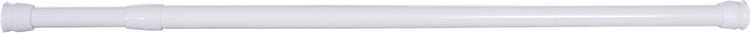 Differnz round douchestang - om vast te klemmen - aluminium veredeld - 75 x 125 cm - wit