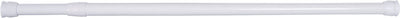 Differnz round douchestang - om vast te klemmen - aluminium veredeld - 75 x 125 cm - wit