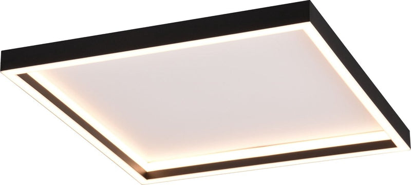Rl live your light reality rotonda - plafondlamp - zwart mat - incl. 1x smd 20 w - wand- en plafondmontage