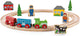 Bigjigs houten treinbaan startersset - - 20-delig - met rails, trein en figuren