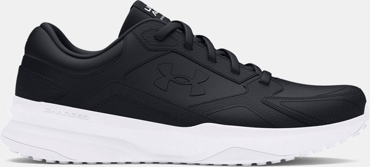 Under armour ua edge lthr-blk heren sportschoenen - zwart - wit