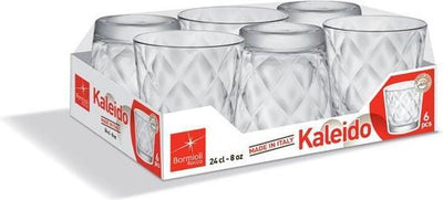 Bormioli rocco kaleido waterglas - 24 cl - set-6