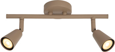 Lucide tiana - wandspot wandlamp - 2xgu10 - taupe | essential