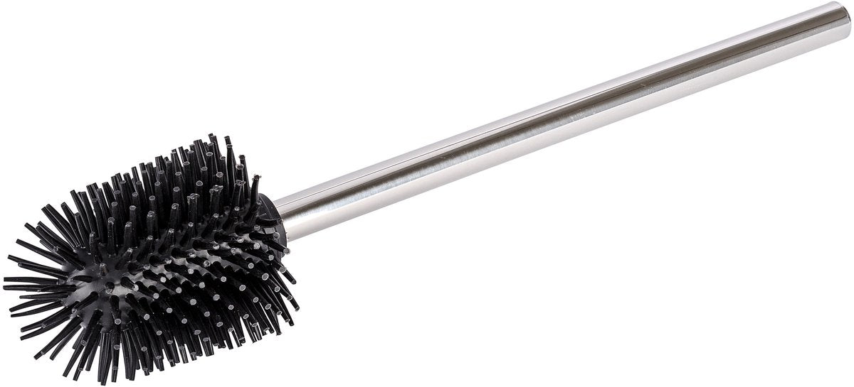 Wenko vervangborstel siliconen met rvs steel, lengte 35cm, borstelkop ø 7,5cm - toiletborstel - wc borstel los - losse toiletborstel - hygiënisch, sneldrogend en slijtvast