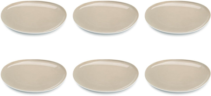 Medard de noblat - oslo linen - dinerbord 28 cm - 6 delig - stoneware