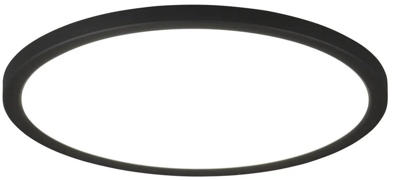 Rl live your light reality aureo - plafondlamp - zwart mat - incl. 1x smd 18w - 29cm