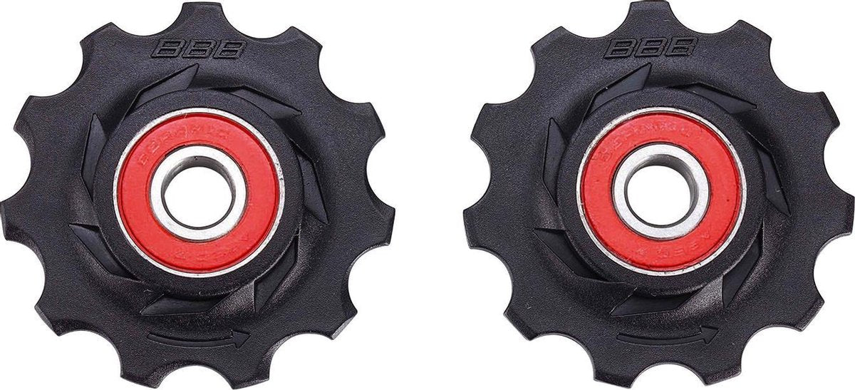 Bbb cycling keramische derailleurwieltjes shimano, campagnolo sram - 9-speed, 10-speed, 11-speed, 12-speed - duurzaam - zwart - 11t - rollerboys ceramic bdp-12