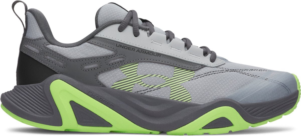 Under armour ua charged commit tr 5-gry heren sportschoenen - mod grijs - castlerock - lumos lime