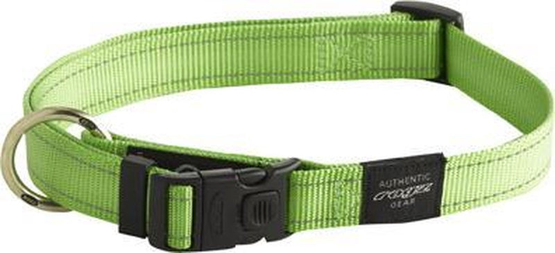 Rogz for dogs fanbelt halsband lime 20 mmx34-56 cm