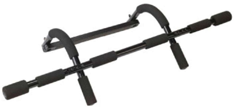 Tunturi deurtrainer - fitness-set - door gym - optrekstang - opdrukstang - zwart - incl. gratis fitness app