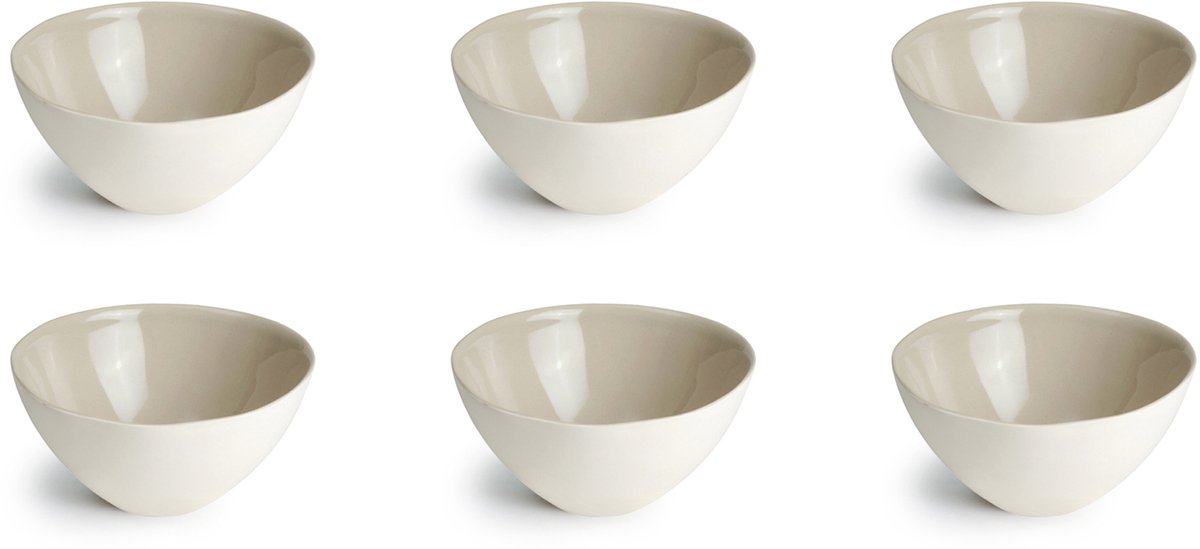 Medard de noblat - oslo linen - kleine kom 13 cm - 6 delig - stoneware