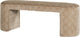 Woood jacob bankje dessin - geweven stof - naturel - 46x130x46