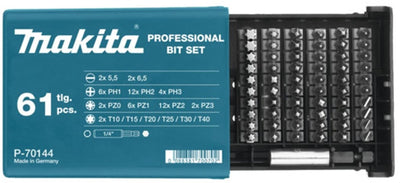 Makita p-70144 schroefbitset 61-delig
