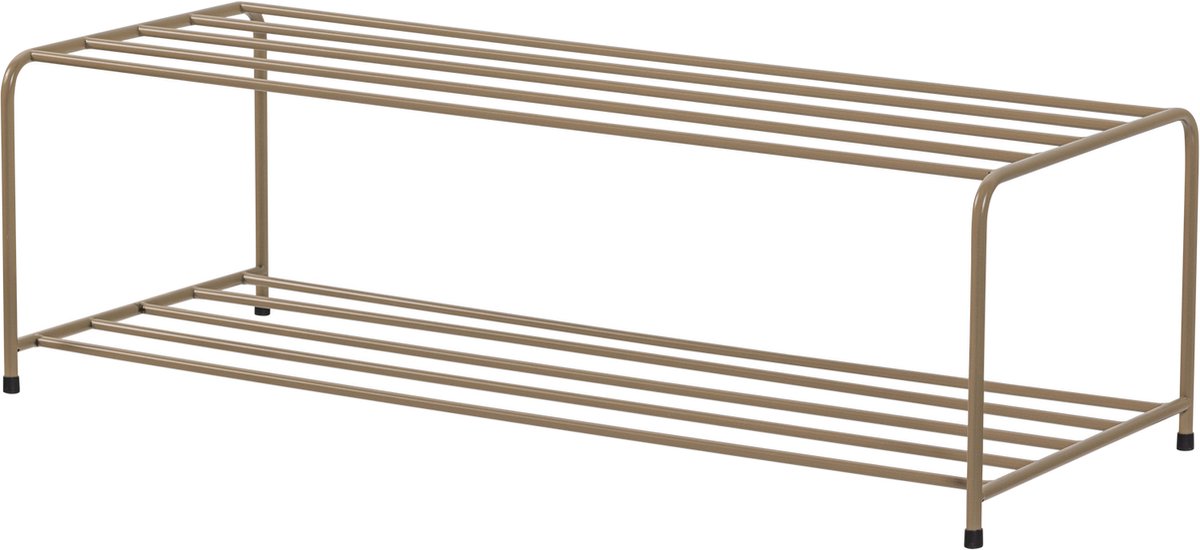 Woood josse schoenenrek - metaal - militair bruin - 25x80x33
