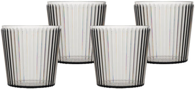 Bo-camp - waterglas - nomad - rpet - grijs - 400 ml - 4 stuks