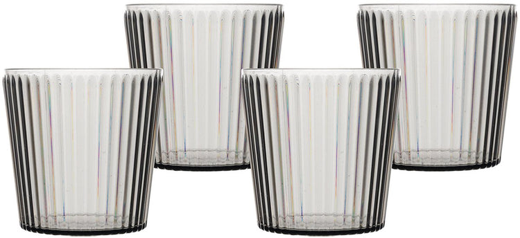 Bo-camp - waterglas - nomad - rpet - grijs - 400 ml - 4 stuks