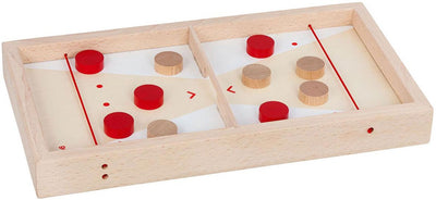 Goki gezelschapsspel: 2 in 1 super puck 40x21,5x4,5cm, 9-delig, 5+