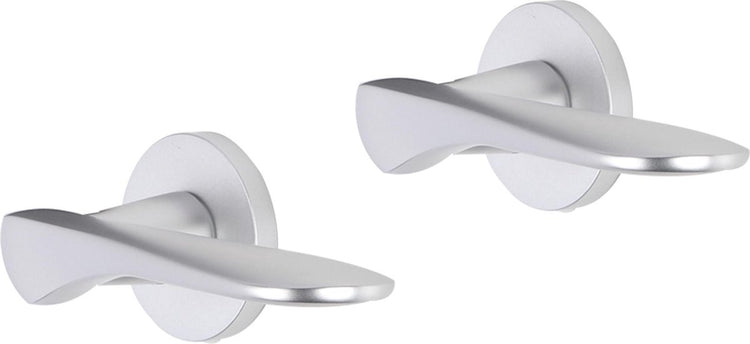 Impresso deurkruk - watford - voor binnen - rond - aluminium - 2 stuks