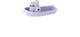Dantoy pastel speelgoedboot 32 cm - duurzaam waterspeelgoed.