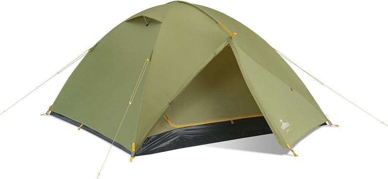 Nomad ® jade koepeltent 3 personen | groen | slechts 4kg | 3 persoons tent met binnentent | waterdicht ventilerend | incl hoes