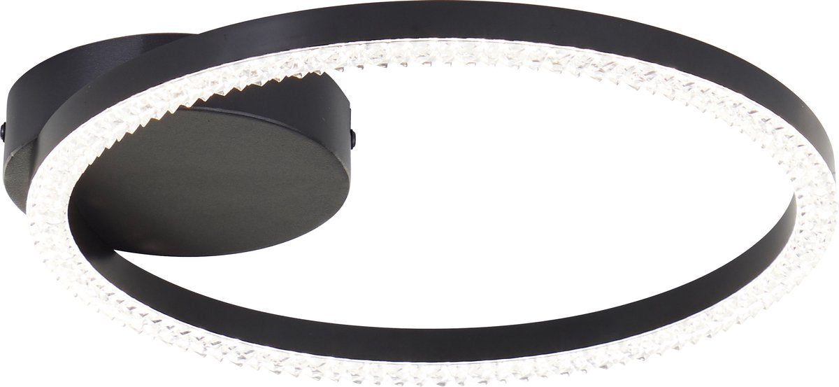 Brilliant aurelia - plafondlamp - crystal led 11w - 4000k - zwart