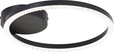 Brilliant aurelia - plafondlamp - crystal led 11w - 4000k - zwart