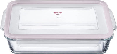 Merkloos sans marque glazen ovenschaal 2200 ml - luchtdicht, magnetron- en ovenbestendig