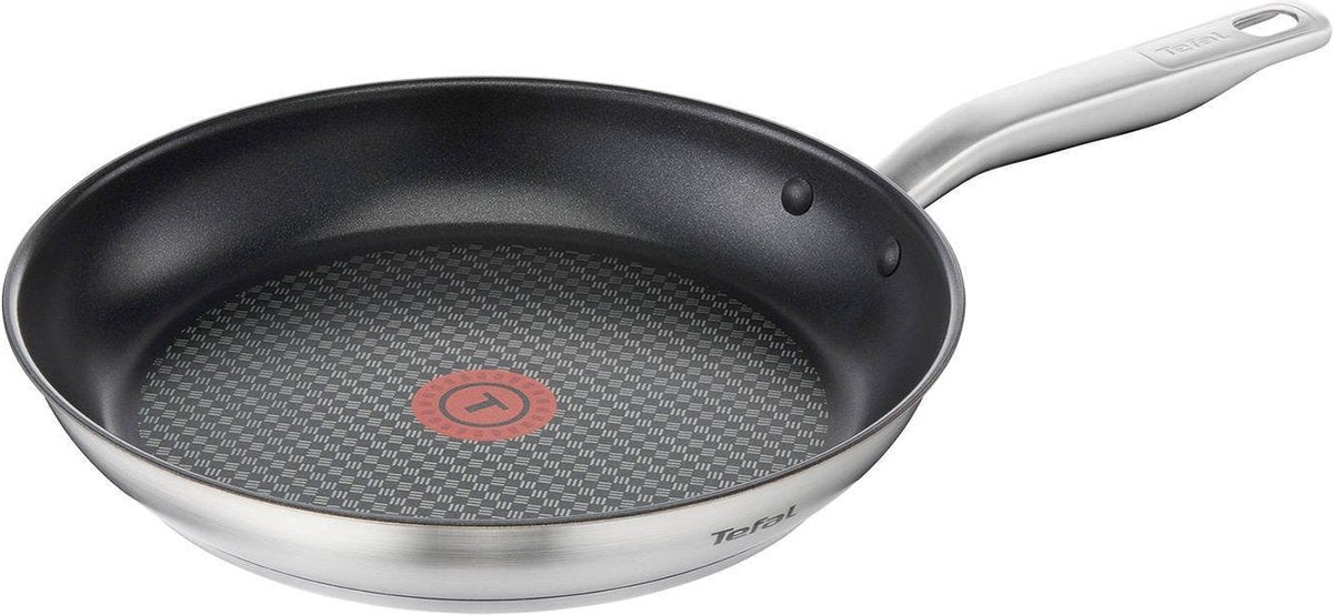 Tefal virtuoso - koekenpan - ø 30 cm - geschikt voor inductie - rvs - anti-aanbaklaag