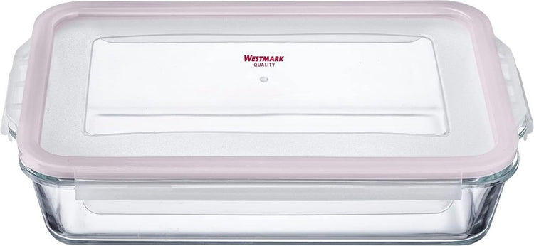 Merkloos sans marque glazen ovenschaal 2200 ml - luchtdicht, magnetron- en ovenbestendig