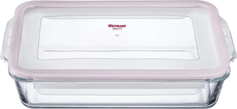 Merkloos sans marque glazen ovenschaal 2200 ml - luchtdicht, magnetron- en ovenbestendig