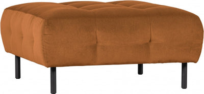 Woood lloyd hocker - velvet - cinnamon - 45x90x90
