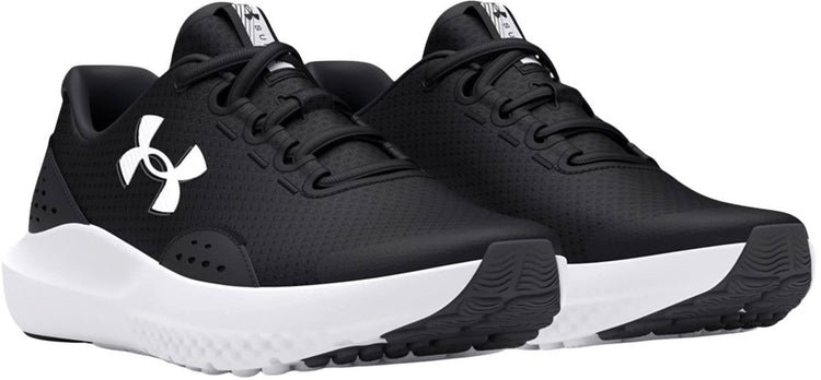 Under armour ua bgs surge 4-blk jongens sportschoenen - zwart - antraciet - wit