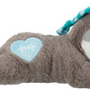 Trixie pluche luiaard grijs met heartbeat voor puppy